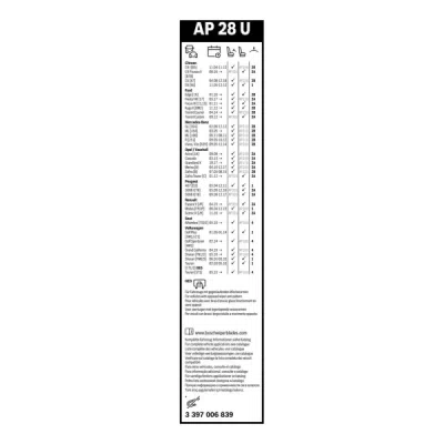 Stergator parbriz Bosch Aerotwin AP28U 700 mm 3397006839