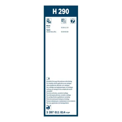 Stergator luneta Bosch H290 300 mm 3397011814