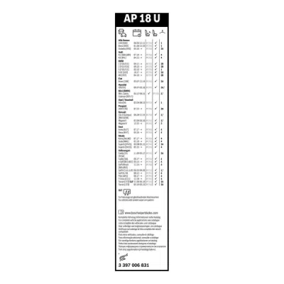 Stergator parbriz Bosch Aerotwin AP18U 450 mm 3397006831