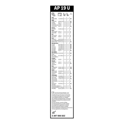 Stergator parbriz Bosch Aerotwin AP19U 475 mm 3397006832