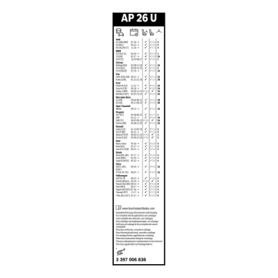 Stergator parbriz Bosch Aerotwin AP26U 650 mm 3397006838