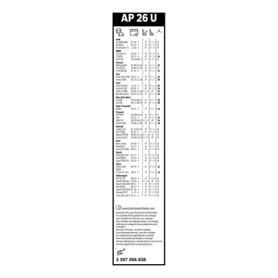 Stergator parbriz Bosch Aerotwin AP26U 650 mm 3397006838