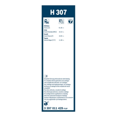 Stergator luneta Bosch H307 300 mm 3397011429