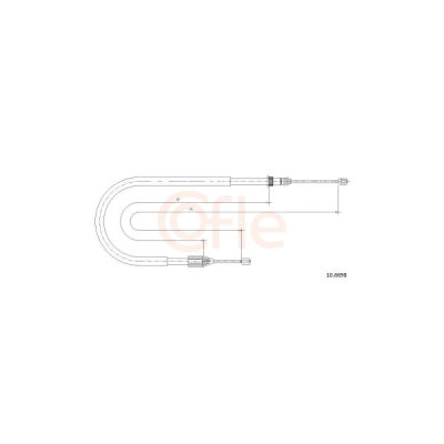Cablu, frana de parcare COFLE 10.6698