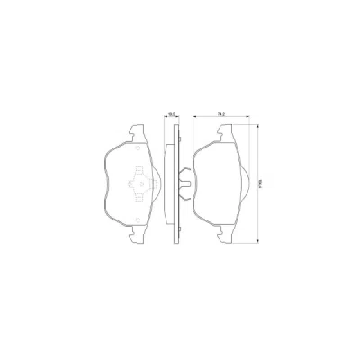Set placute frana BOSCH 0 986 424 481