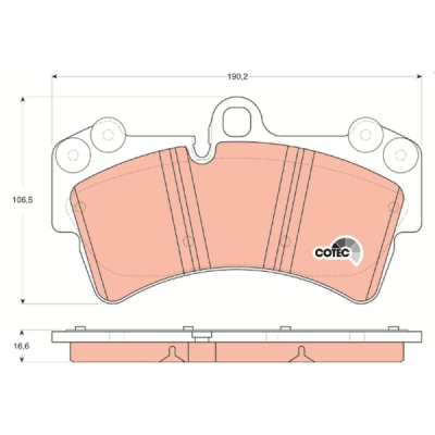 Set placute frana TRW GDB1548