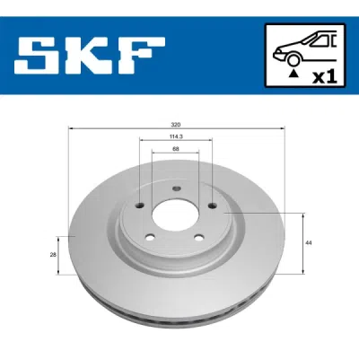 Disc frana SKF VKBD 81317 V1