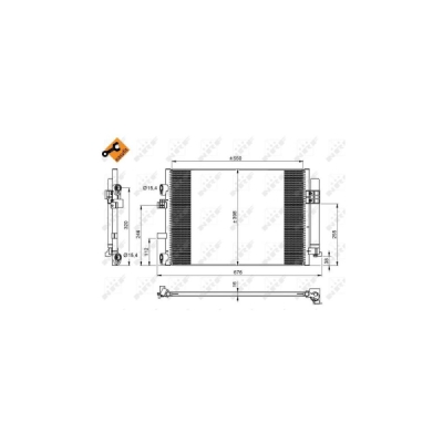 Condensator, climatizare NRF 350209