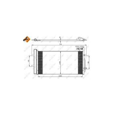 Condensator, climatizare NRF 350029