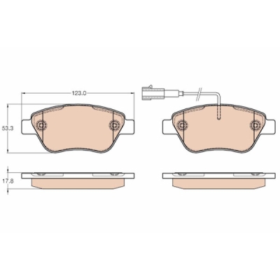 Set placute frana TRW GDB1654