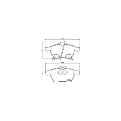 Set placute frana BREMBO P 59 048