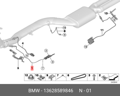 Senzor NOx, Catalizator NOx ORIGINAL BMW BM13628589846