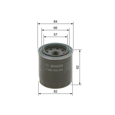 Filtru ulei BOSCH 0 986 452 036