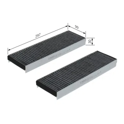 Filtru habitaclu cu carbon activ BOSCH 1 987 432 422