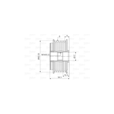 Sistem roata libera, generator VALEO 588127