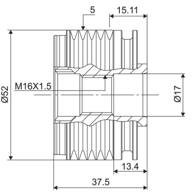 Sistem roata libera, generator VALEO 588109