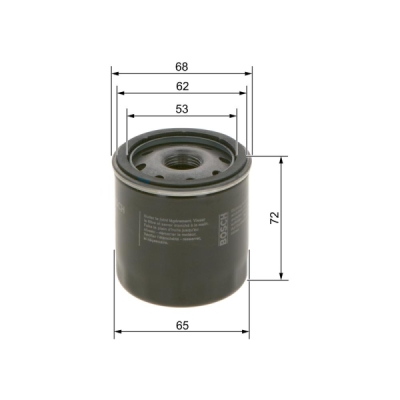 Filtru ulei BOSCH 0 986 452 028