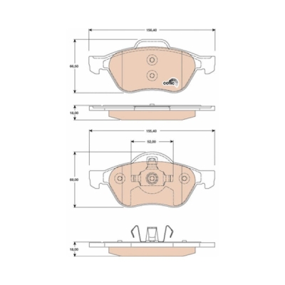 Set placute frana TRW GDB1787