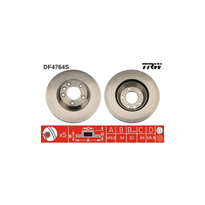 Disc frana TRW DF4764S