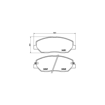 Set placute frana BREMBO P 30 036