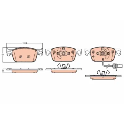 Set placute frana TRW GDB2127