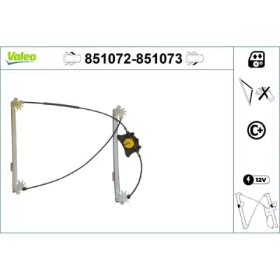 Mecanism actionare geam VALEO 851072