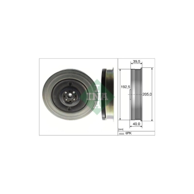 Fulie curea, arbore cotit INA 544 0503 10