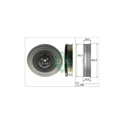 Fulie curea, arbore cotit INA 544 0503 10