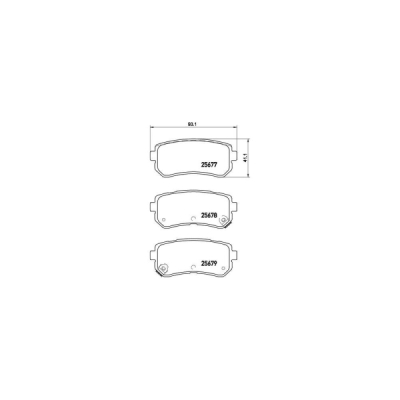 Set placute frana BREMBO P 30 068