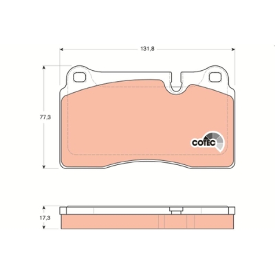 Set placute frana TRW GDB1743