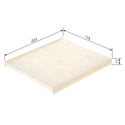 Filtru habitaclu BOSCH 1 987 432 106