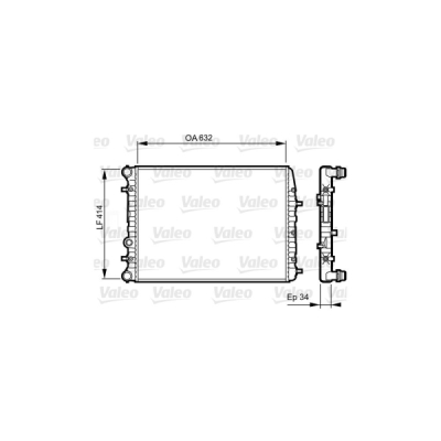 Radiator, racire motor VALEO 732864