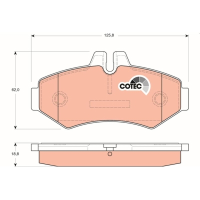 Set placute frana TRW GDB1399