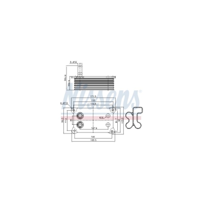 Radiator ulei, ulei motor NISSENS 90683