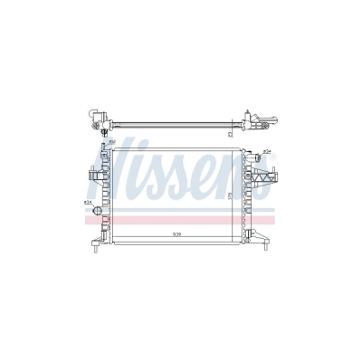 Radiator, racire motor NISSENS 63008
