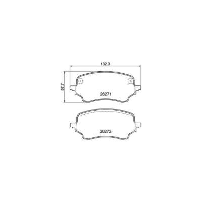 Set placute frana BREMBO P 24 236