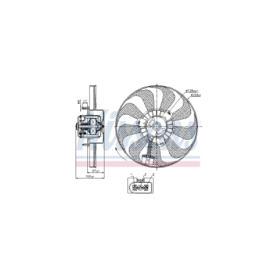 Ventilator, radiator NISSENS 85684