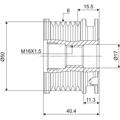 Sistem roata libera, generator VALEO 588020