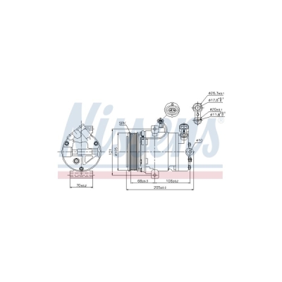 Compresor, climatizare NISSENS 89024