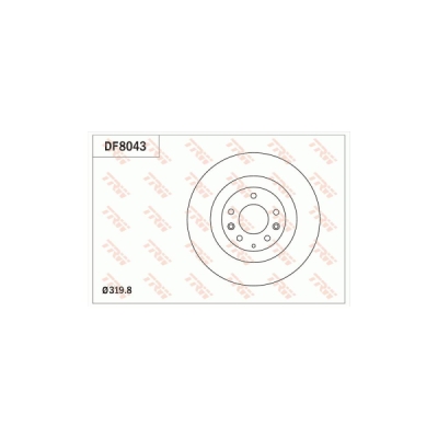 Disc frana TRW DF8043
