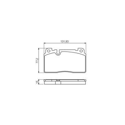 Set placute frana BOSCH 0 986 494 702