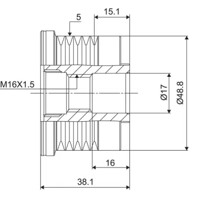 Sistem roata libera, generator VALEO 588038