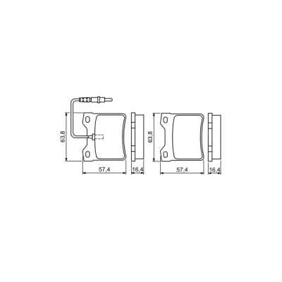 Set placute frana BOSCH 0 986 494 055