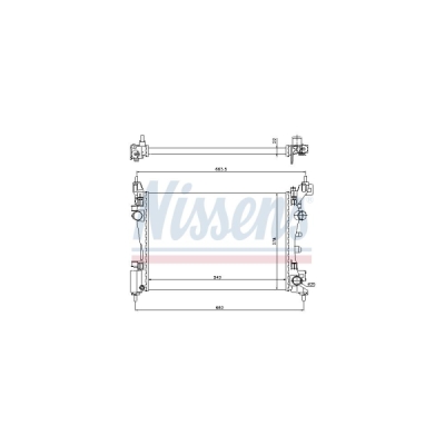 Radiator, racire motor NISSENS 61918
