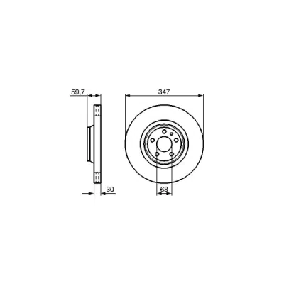 Disc frana BOSCH 0 986 479 260
