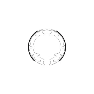 Set saboti frana, frana de mana TRW GS8697