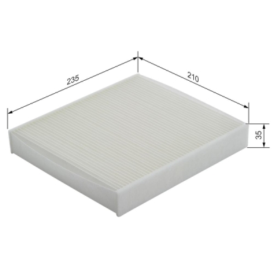 Filtru habitaclu BOSCH 1 987 432 113