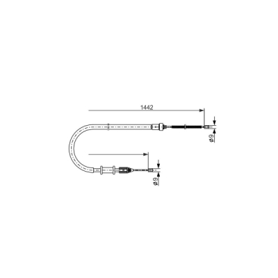 Cablu, frana de parcare BOSCH 1 987 477 635