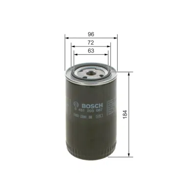 Filtru ulei BOSCH 0 451 203 087