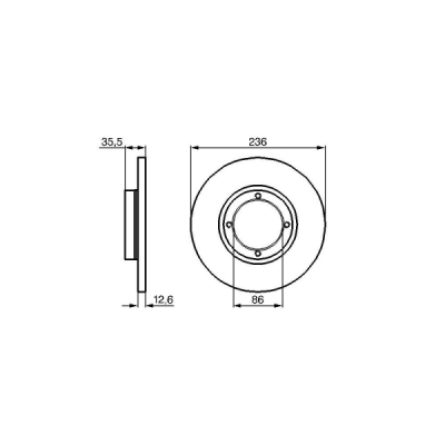 Disc frana BOSCH 0 986 478 712